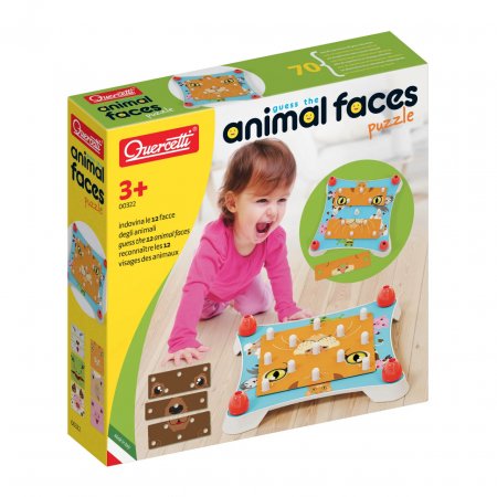 QUERCETTI žaidimas dėlionė Guess the Animal Face Puzzle, 0322 0322