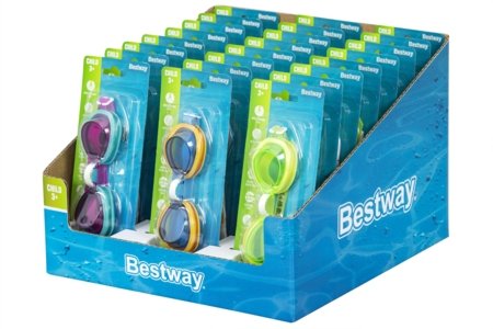 BESTWAY plaukimo akiniai, asort., 30216 