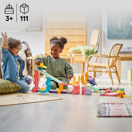 10478 LEGO® DUPLO® Town „3 in 1“ kūrybiškos rampos su automobiliais 