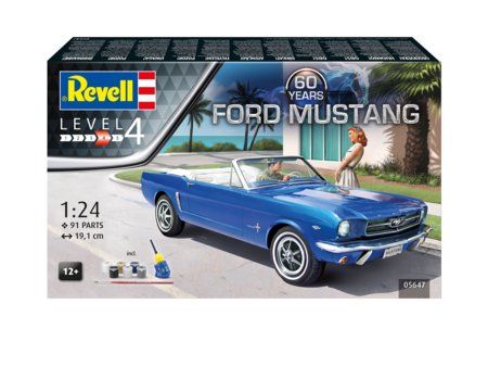 REVELL 1:24 modelis Ford Mustang 60th Anniversary, 05647 