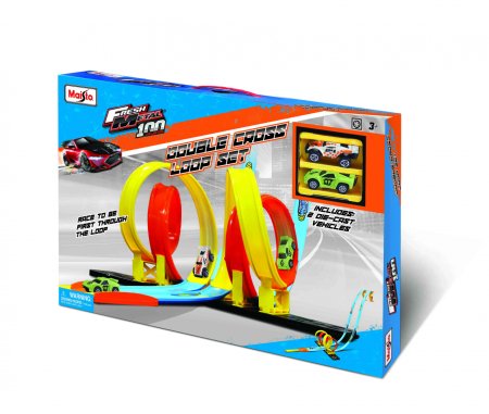 MAISTO DIE CAST trasos rinkinys FM100 Double Cross Loop, 12551 