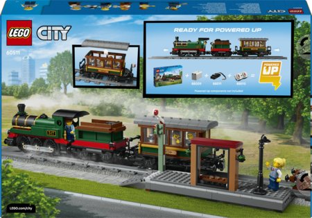 60511 LEGO® City Vintažinis garinis traukinys 
