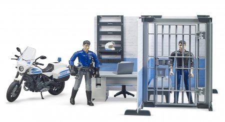 BRUDER 1:16 policijos nuovada su policijos motociklu, 62732 62732