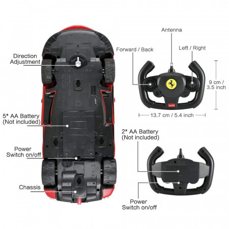 RASTAR R/C 1:14 automodelis valdomas, Ferrari LaFerrari Aperta, 75800 75800