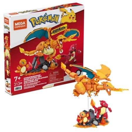 MEGA CONSTRUX POKEMON konstruktorius Charmander evoliucija, HFG06 HFG06