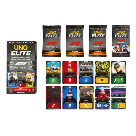 MATTEL GAMES UNO Elite F1 kortos, JLV42 