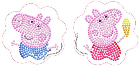 DIAMOND DOTS kūrybinis rinkinys piešimas deimantais Peppa Pig, DTZ10.010 DTZ10.010