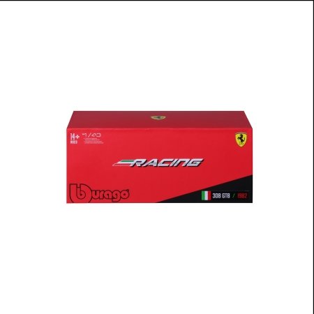 BBURAGO 1:43 lenktyninis automodelis Ferrari 308 GTB 1982, 18-36304 