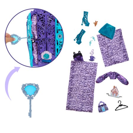 MONSTER HIGH Skulltimates siurprizų rinkinys Tvyla, vidurnakčio sodo serija, HYT74 