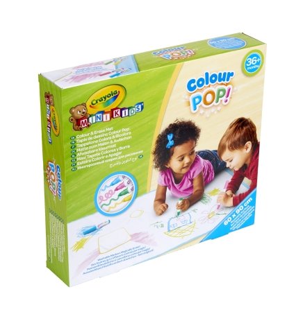 CRAYOLA MINIKIDS piešimo kilimėlis Color & Erase Mat, 81-8132 