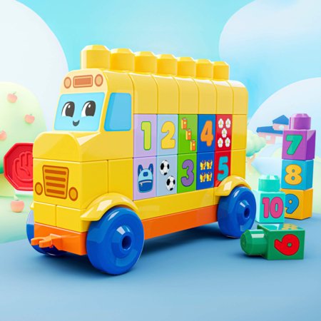 MEGA BLOKS konstravimo ir skaičiavimo autobusas, JKG34 