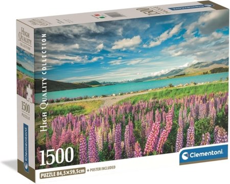 CLEMENTONI dėlionė Lupins At Lake Tekapo, 1500 det., 31731 