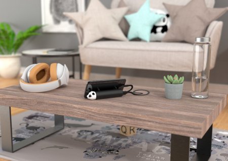 MOB DESIGN išorinė baterija 4800 mAh Power Pets Panda, PP-PAN-01 PP-PAN-01