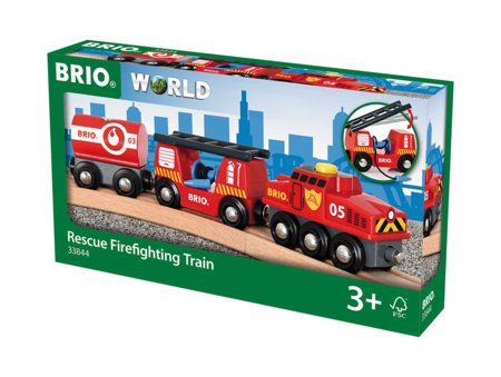 BRIO ugniagesių gelbėjimo traukinys, 33844 33844