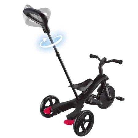 GLOBBER triratukas Explorer Trike 4in1, juodas, 634-120 