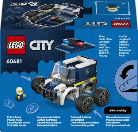 60481 LEGO® City „Ratai“ – policijos sunkvežimis 