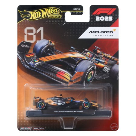 HOT WHEELS 1:64 Premium F1 McLaren Oscar Piastri bolidas, JKD81 