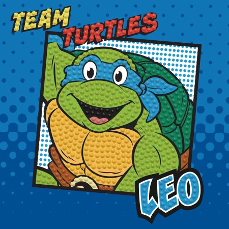 DIAMOND DOTS kūrybinis rinkinys piešimas deimantais TMNT - Leo, DTZ5.030 DTZ5.030