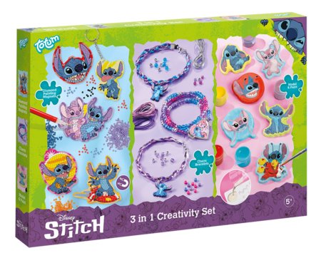 TOTUM DISNEY STITCH 3in1 kūrybinis rinkinys, 700161 