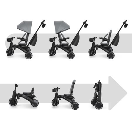 KINDERCRAFT triratukas JAZZ 3, pilkas, KRJAZZ03GRY0000 