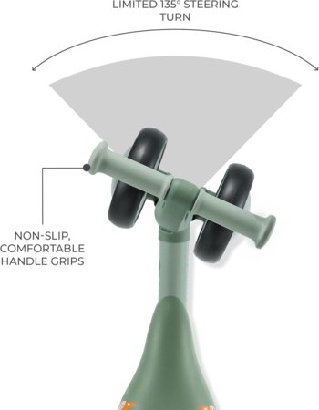 KINDERCRAFT balansinis dviratis CUTIE FLASH, žalias, KRCUFL00GRE0000 