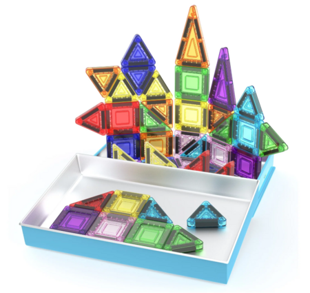 PICASSO TILES Magnetinis konstruktorius Construction set with Pencil box 40 det., PN010 