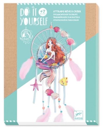 DJECO kūrybinis sapnų gaudyklės kūrimo rinkinys Gentle Mermaid, DJ07962 