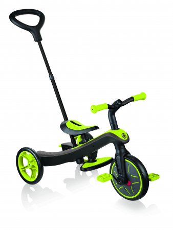 GLOBBER triratukas Trike Explorer 4in1, žalias, 632-106-2 632-106-2