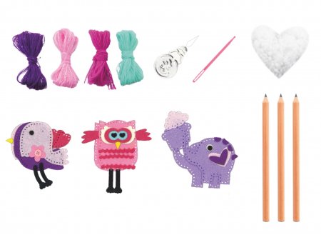 APLI KIDS siuvimo rinkinys Linksmi Pieštukai, APLI13813 Apli13813