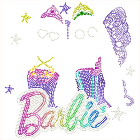 DIAMOND DOTS kūrybinis rinkinys piešimas deimantais Barbie Fantasy, 2779 deimantai, DBX.093 DBX.093