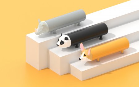 MOB DESIGN išorinė baterija 4800 mAh Power Pets Corgi, PP-CORG-01 PP-CORG-01