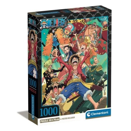 CLEMENTONI dėlionė One Piece, 1000 det., 39921 