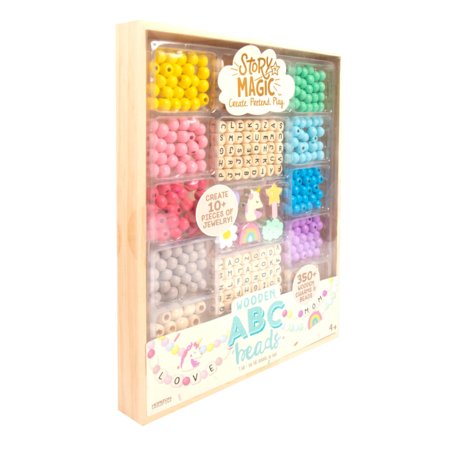 STORY MAGIC kūrybinis rinkinys Mediniai karoliukai su raidėmis (ABC), 201247 