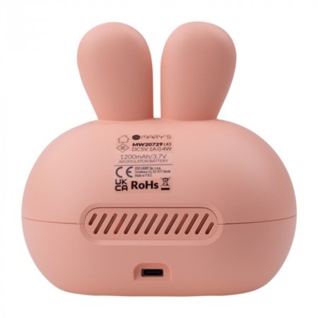MARY'S laikrodis-žadintuvas RABBIT, Pink, MW20729 