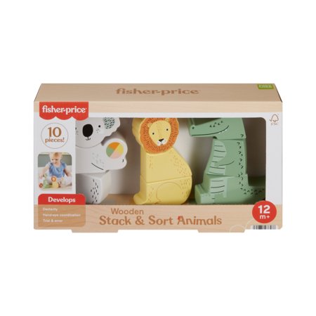 FISHER PRICE medinis bokštelis gyvūnai, HXV04 