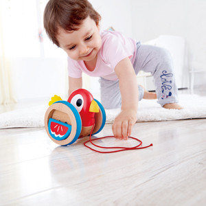 HAPE Traukiamas žaislas su virvele Paukštelis, E0360 E0360