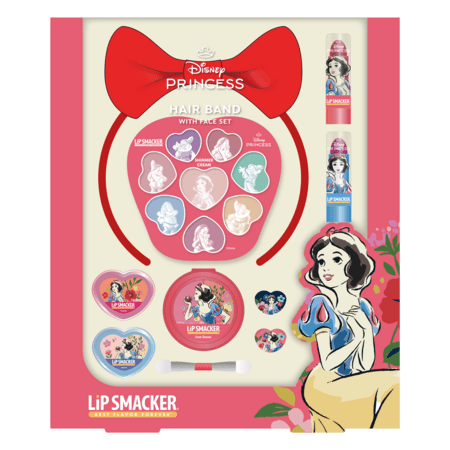 LIPSMACKER Disney Princess Snow White plaukų gumyčių ir veido kosmetikos rinkinys, 1510726E 