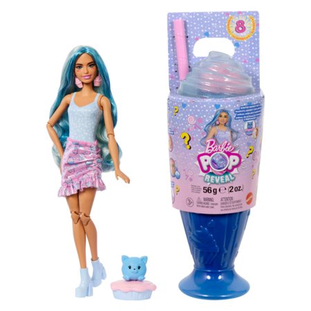 BARBIE Pop Reveal rinkinys – Blue Hair, Sweet Tears serija, JFY61 