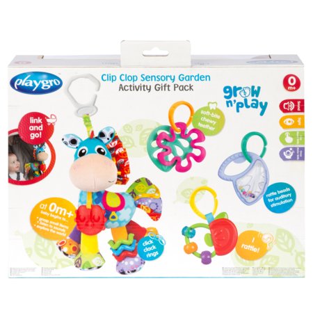 PLAYGRO veiklos žaislų rinkinys Clip Clop Sensory Garden Activity, 0188178 