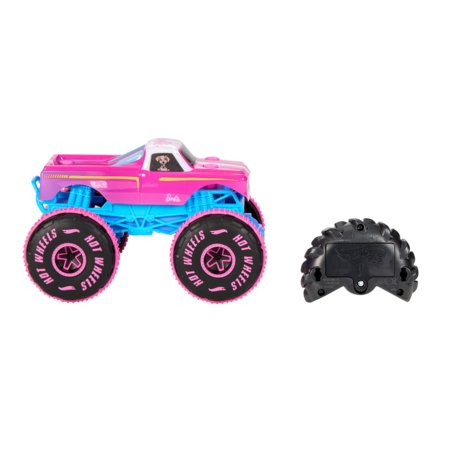 HOT WHEELS 1:24 Monster Trucks RC Barbie džipas, JHW58 