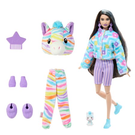 BARBIE Cutie Reveal zebriukės rinkinys, spalvotų sapnų serija, HRK39 