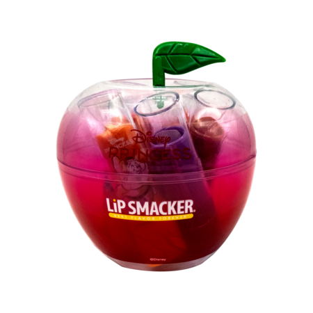 LIPSMACKER Disney Princess Snow White spalvoti lūpų balzamai obuolyje, 5 vnt., 1510727E 