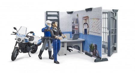 BRUDER 1:16 policijos nuovada su policijos motociklu, 62732 62732