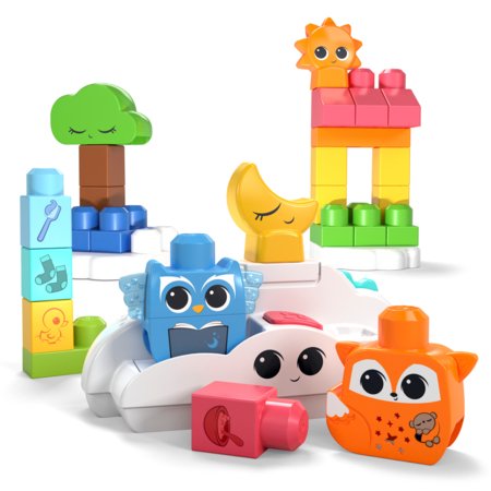 MEGA BLOKS FISHER PRICE rinkinys su naktine lempute 30 det., HTH43 
