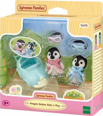 SYLVANIAN FAMILIES Pingvinų mažyliai su vežimėliu, 5695 5695