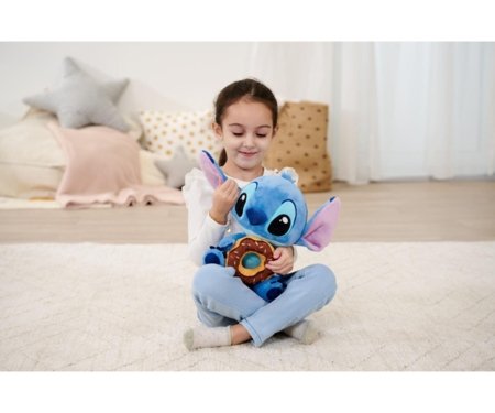 SIMBA Disney pliušinis žaislas Stitch su spurga, 25 cm, 6315870518 