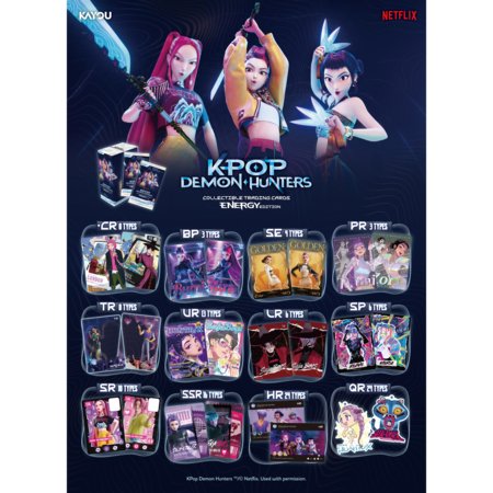 KAYOU KPop Demon Hunters kolekcinės kortelės Energy Edition, 8 vnt., KPDH-KP-WT-NL-001B-EMEA 
