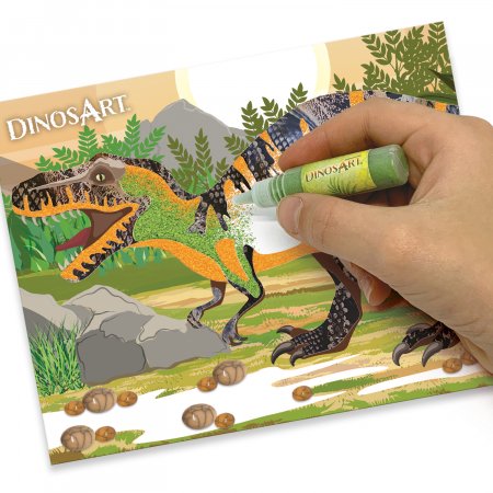 DINOSART kūrybinis rinkinys Sand & Foil Art, 15011 15011