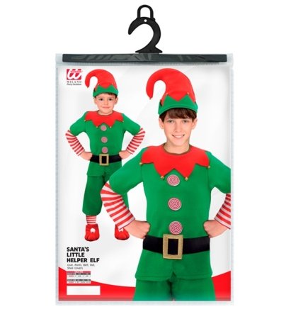 WIDMANN kostiumas Santa's Litlle Helper Elf, dydis (104 cm / 2-3 metai), 88880 