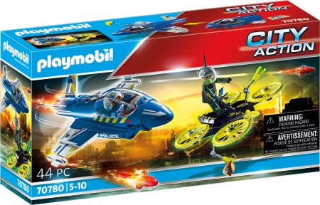 PLAYMOBIL CITY ACTION Policijos lėktuvas su dronu, 70780 70780